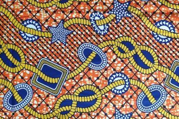 Preview: YELLOW CELEBRATION Waxprint Stoff